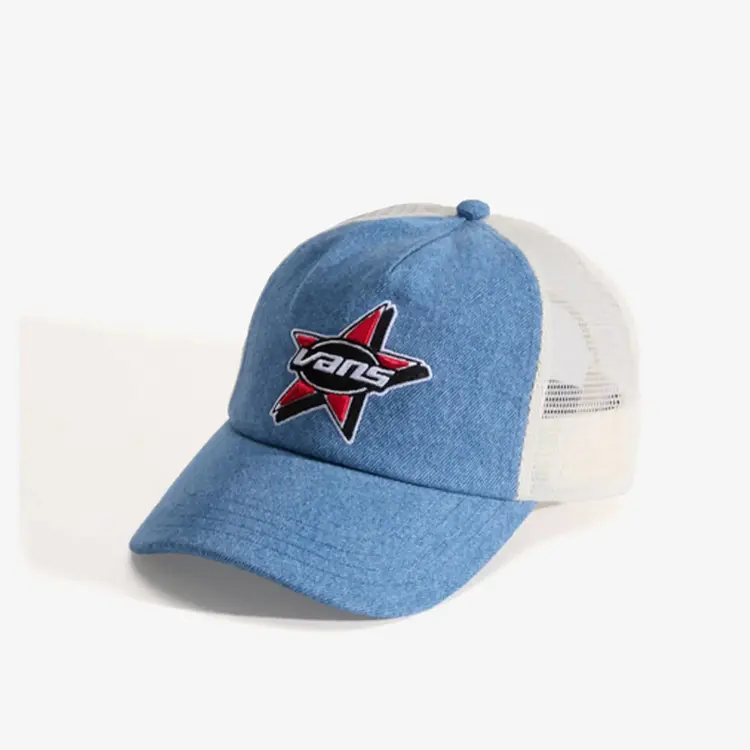VANS VANS Marked Jockey Trucker Hat Stonewash Blue