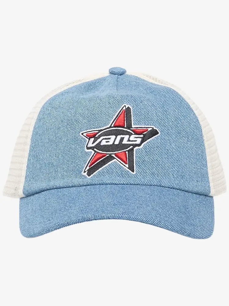 VANS VANS Marked Jockey Trucker Hat Stonewash Blue