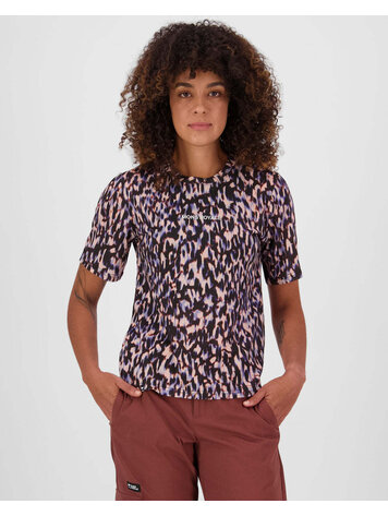 MONS ROYALE MONS ROYALE Icon Merino T Shirt Rock Leopard