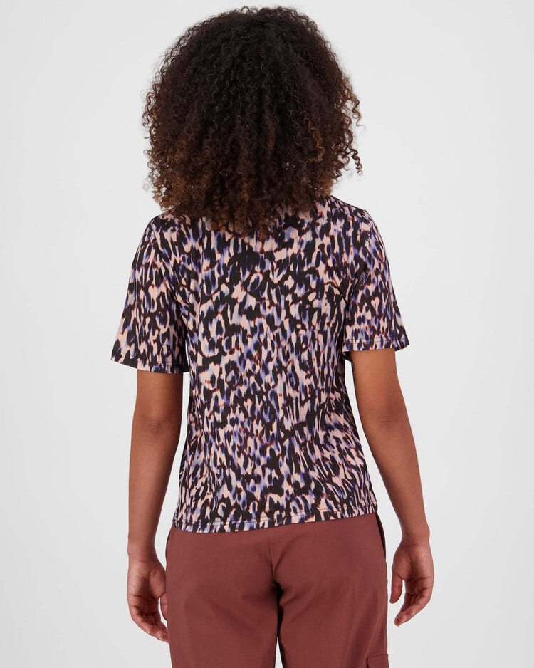 MONS ROYALE MONS ROYALE Icon Merino T Shirt Rock Leopard