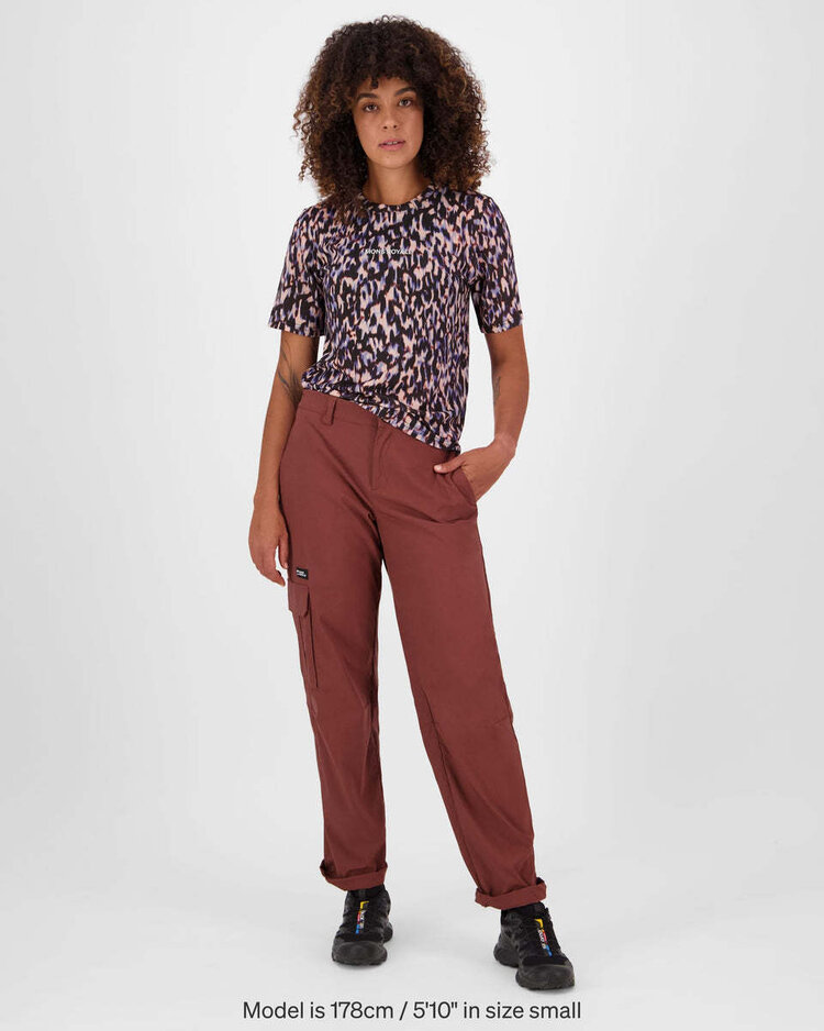 MONS ROYALE MONS ROYALE Icon Merino T Shirt Rock Leopard
