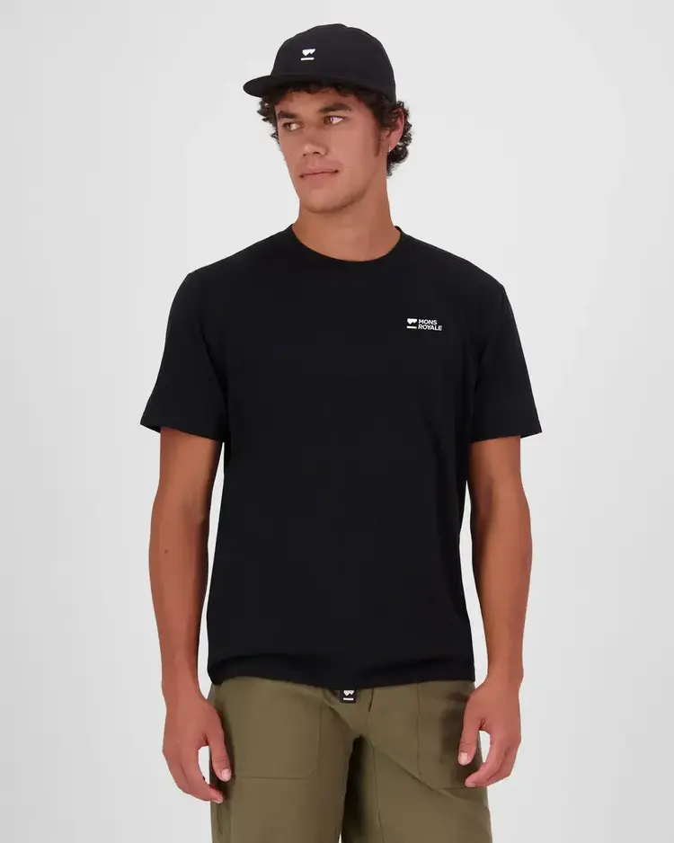 MONS ROYALE MONS ROYALE Icon Merino T Shirt Black