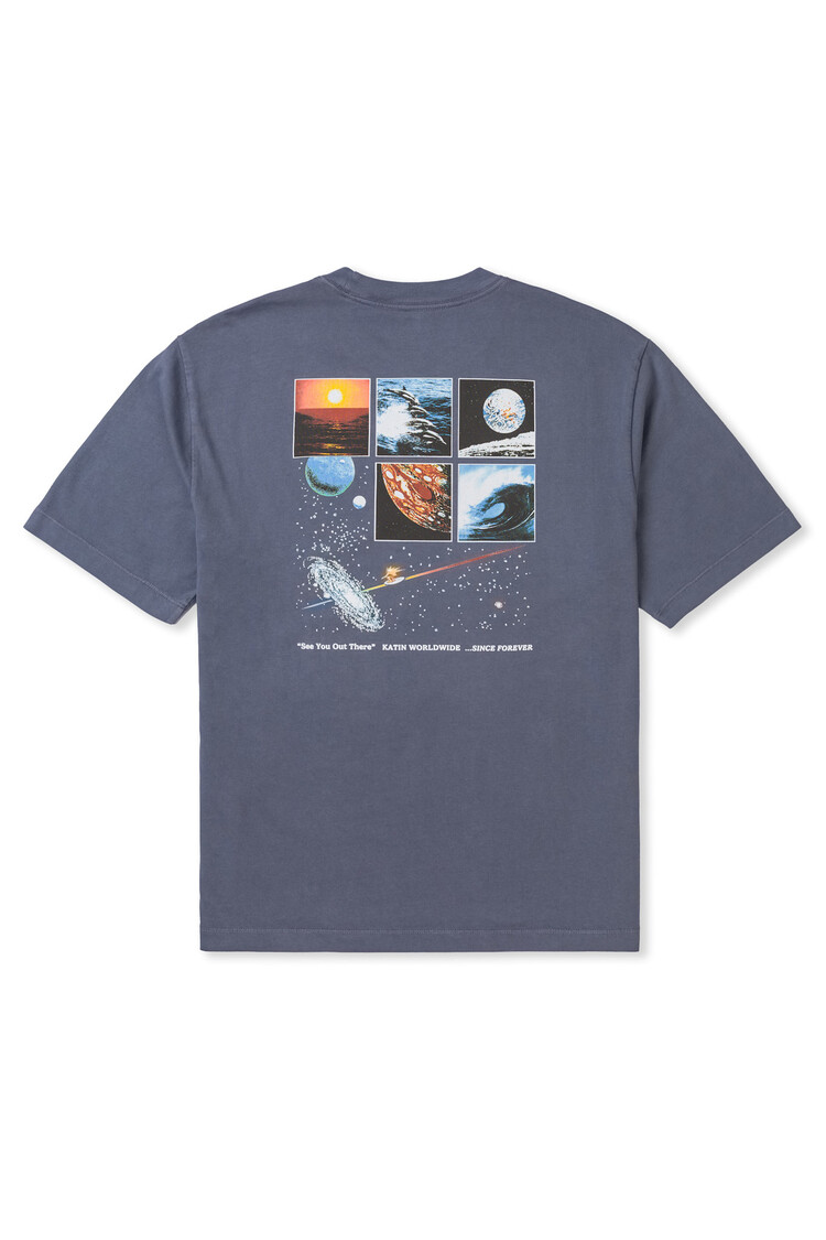 KATIN KATIN Geographic Box Fit Tee Blue