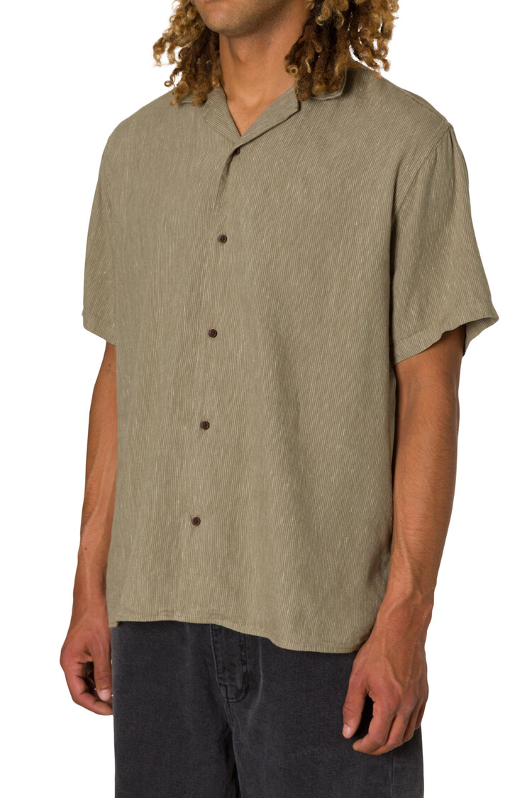 KATIN KATIN Teller Stripe Shirt Moss