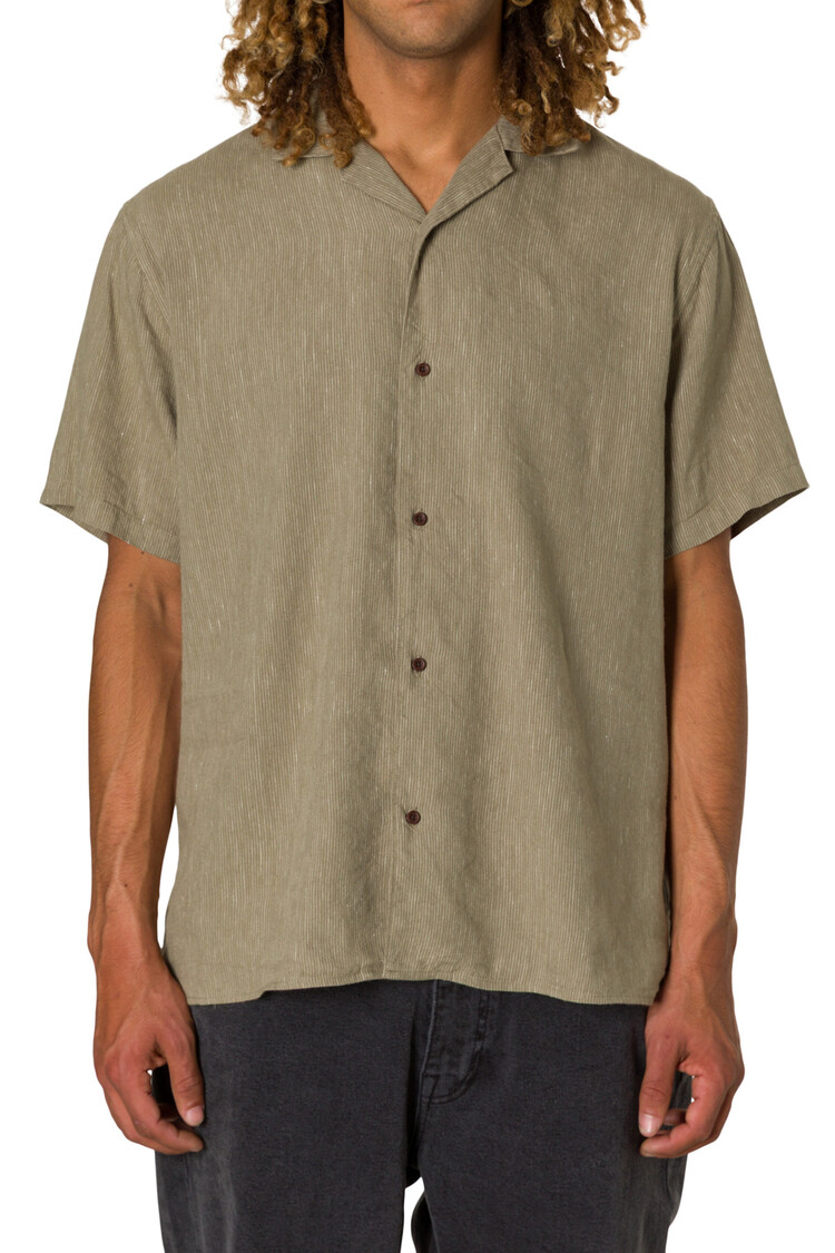 KATIN KATIN Teller Stripe Shirt Moss