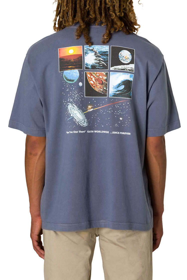 KATIN KATIN Geographic Box Fit Tee Blue