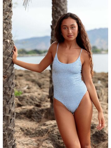 MAI MAI Deluxe Baja Bodysuit Bluebelle Smocked