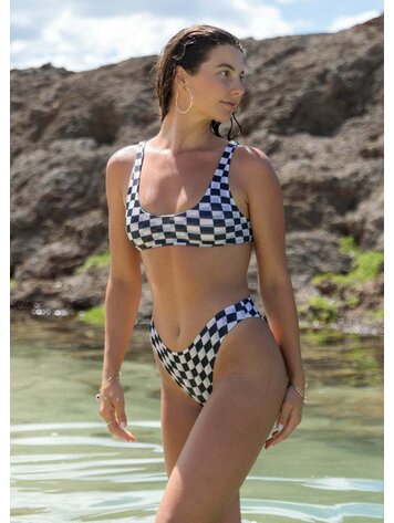 MAI MAI Deluxe Bonita Bikini Top Retro Check