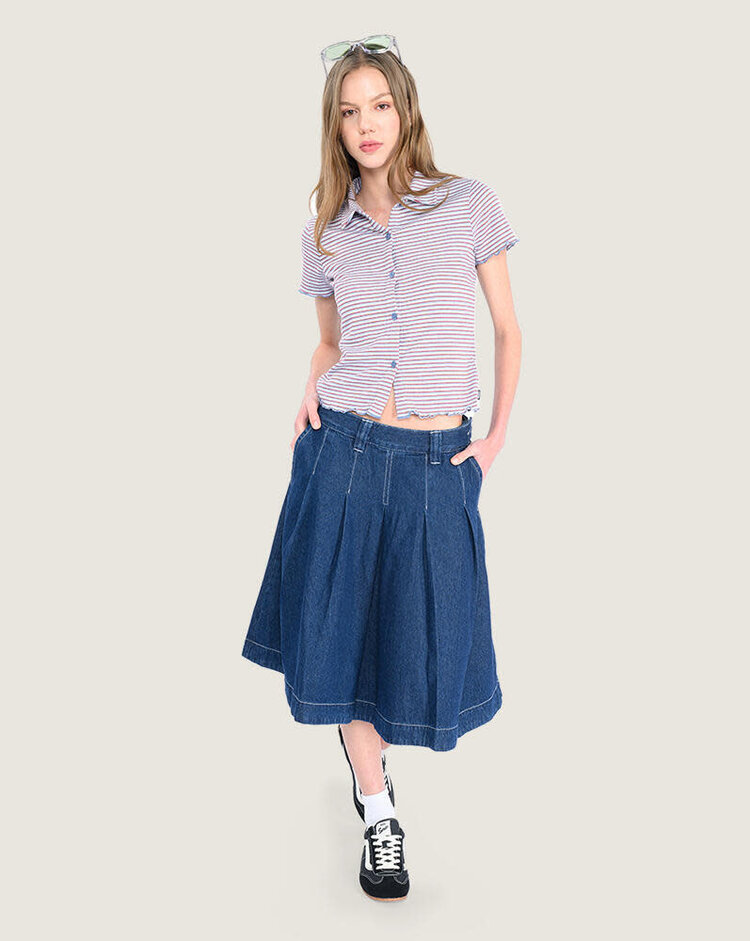 VANS VANS Maybelle Knit Shirt Dawn Mist Blue