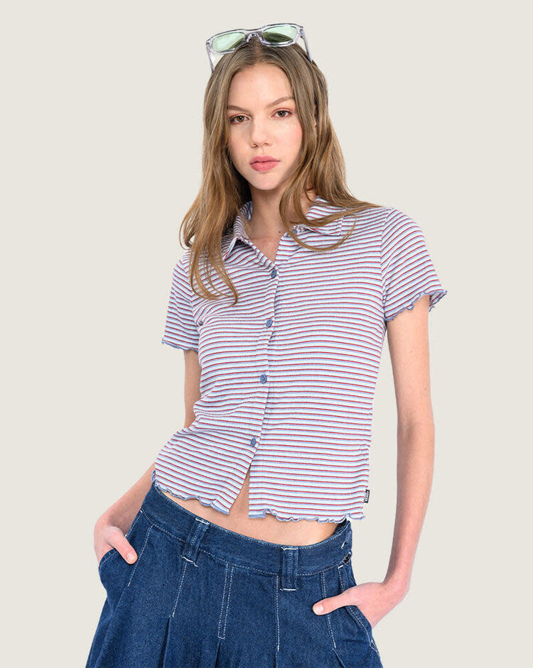 VANS VANS Maybelle Knit Shirt Dawn Mist Blue