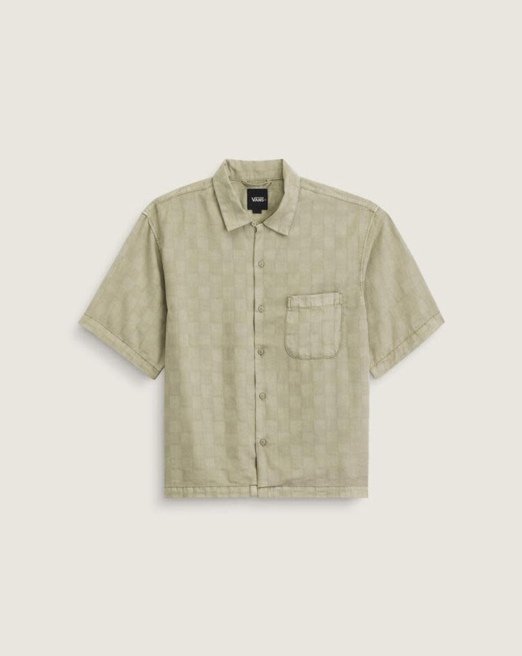 VANS VANS Van Doren Check Camp T-Shirt Soft Sage Green