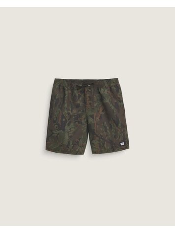 VANS VANS Kids Primary II Printed Elastic Boardshorts Obsidian Fern Green
