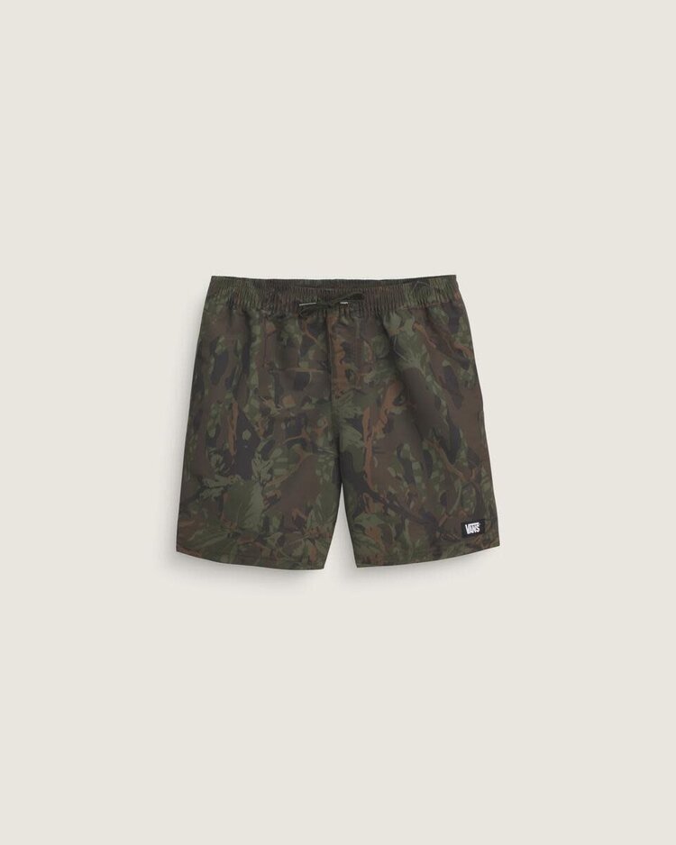 VANS VANS Kids Primary II Printed Elastic Boardshorts Obsidian Fern Green