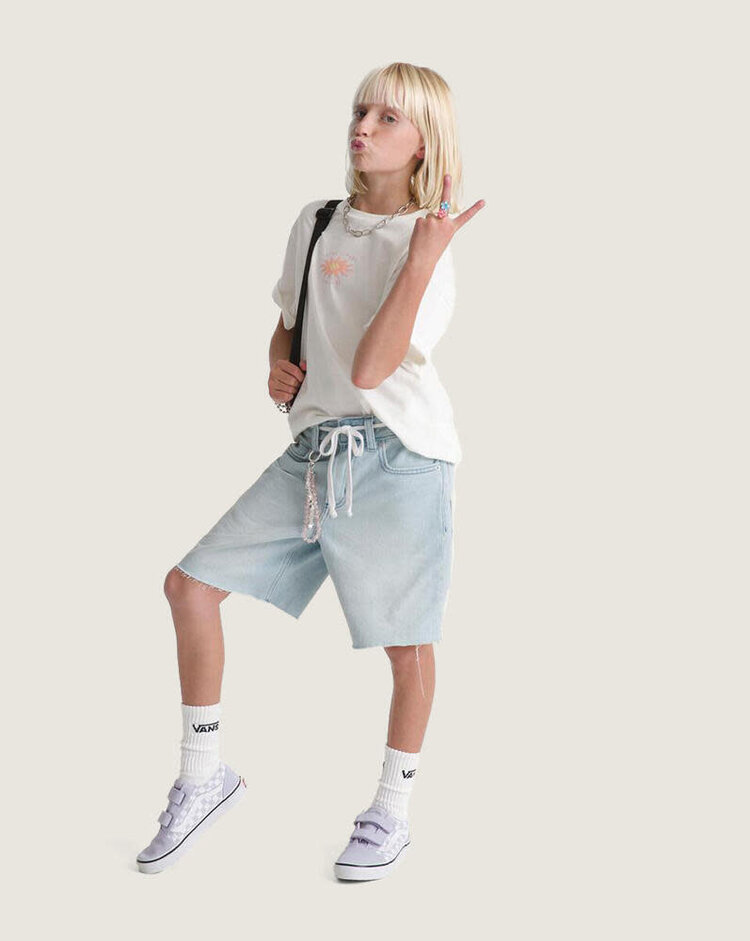 VANS VANS Kids Sirelle Cut-Off Jorts Light Stonewash Blue
