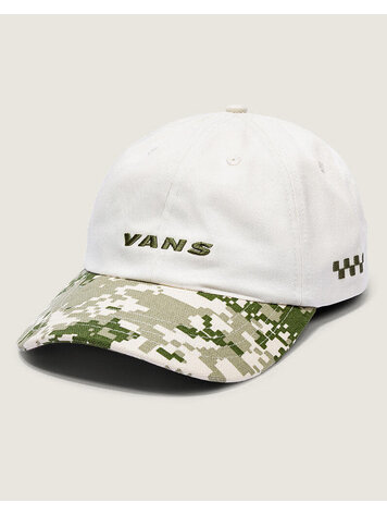 VANS VANS Check Side Jockey Hat Neutral Olive Green / Marshmallow White
