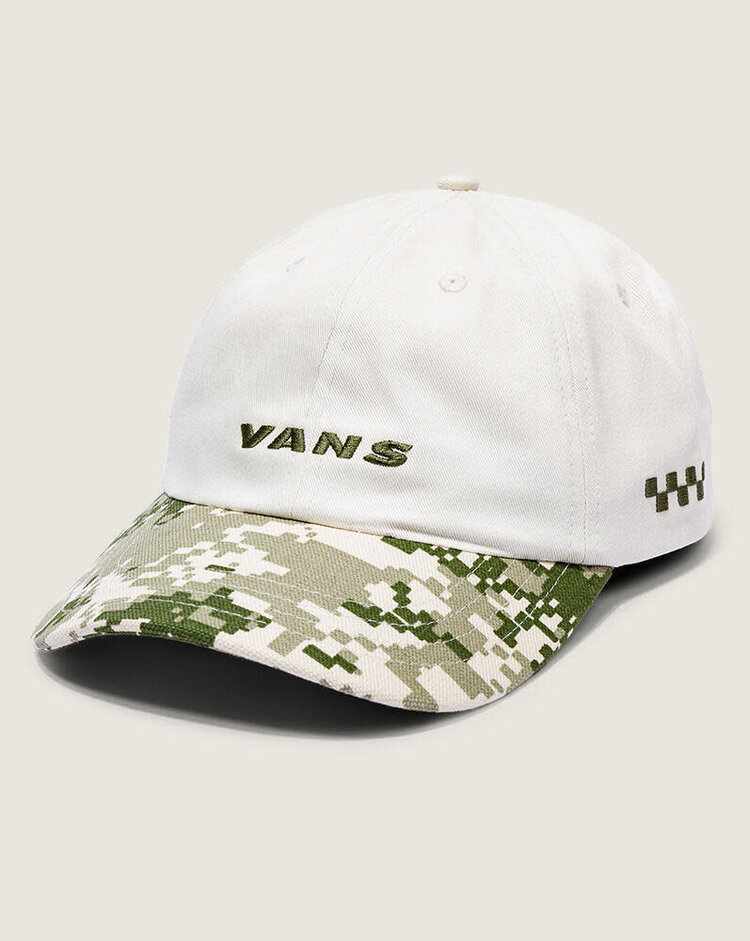 VANS VANS Check Side Jockey Hat Neutral Olive Green / Marshmallow White