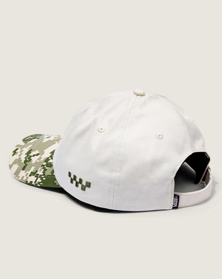 VANS VANS Check Side Jockey Hat Neutral Olive Green / Marshmallow White