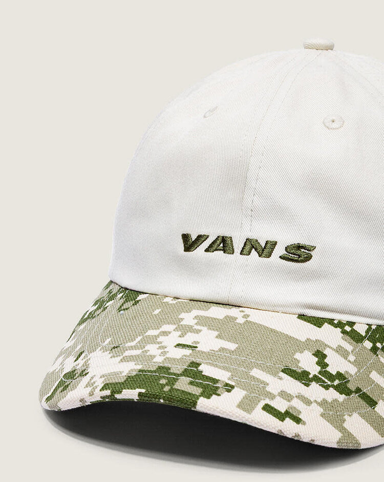 VANS VANS Check Side Jockey Hat Neutral Olive Green / Marshmallow White