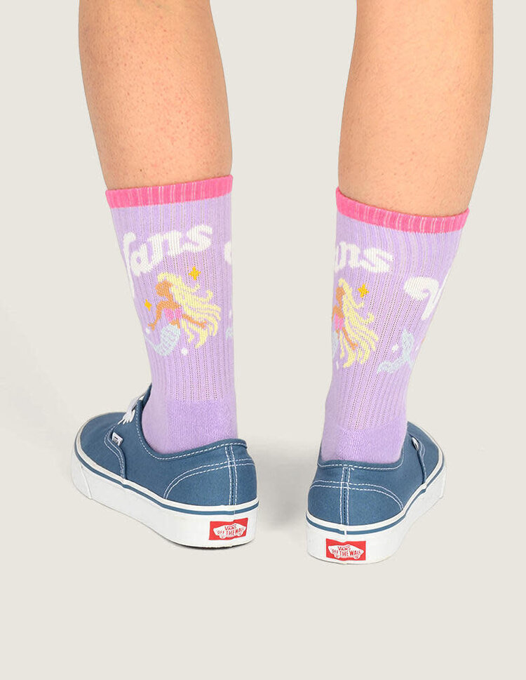 VANS VANS Kids Ticker Crew Socks Soft Orchid Purple