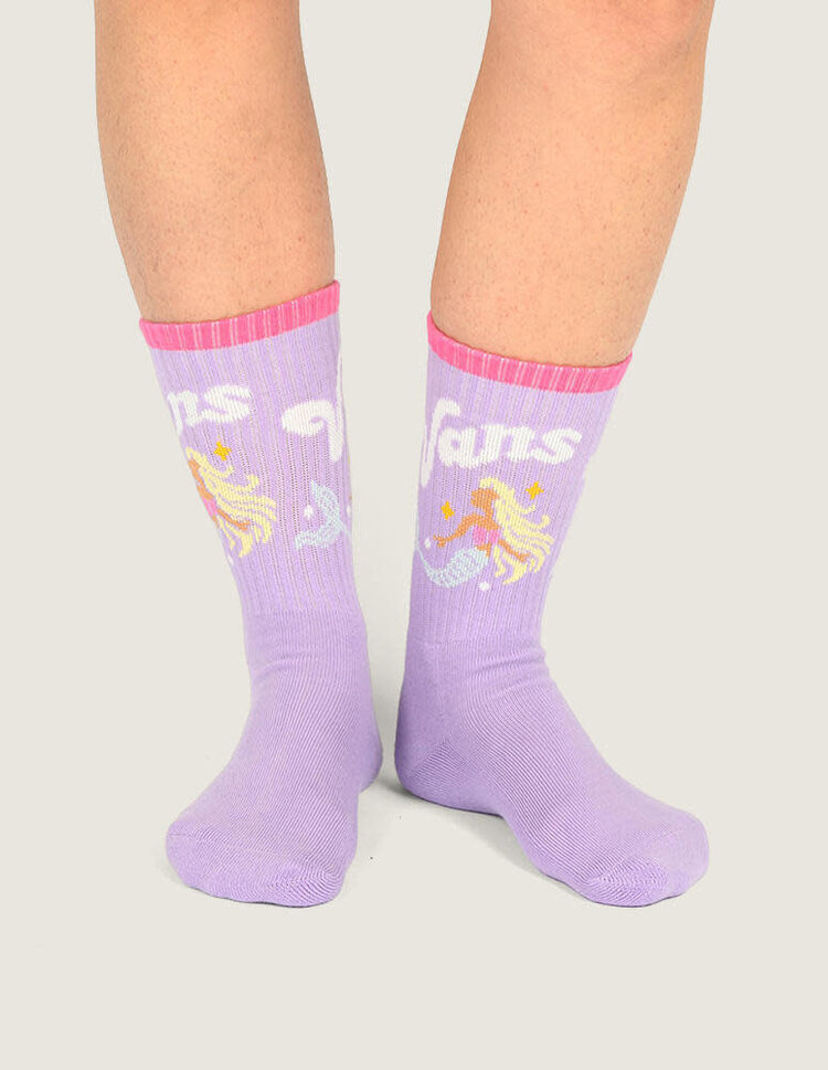 VANS VANS Kids Ticker Crew Socks Soft Orchid Purple