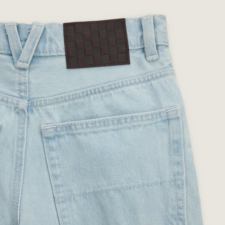 VANS VANS Kids Check-5 Loose Denim Pants Ice Blue