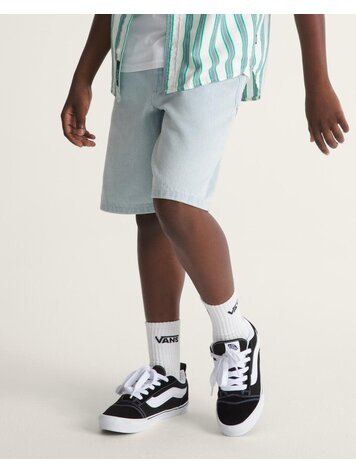 VANS VANS Kids Check-5 Baggy Denim Shorts Ice Blue