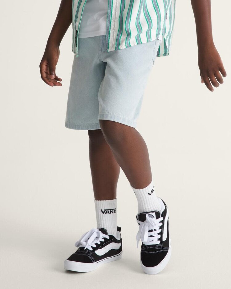 VANS VANS Kids Check-5 Baggy Denim Shorts Ice Blue