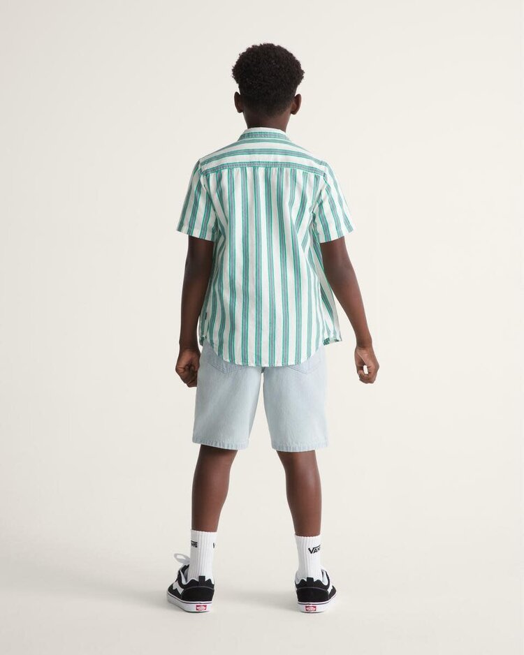 VANS VANS Kids Check-5 Baggy Denim Shorts Ice Blue