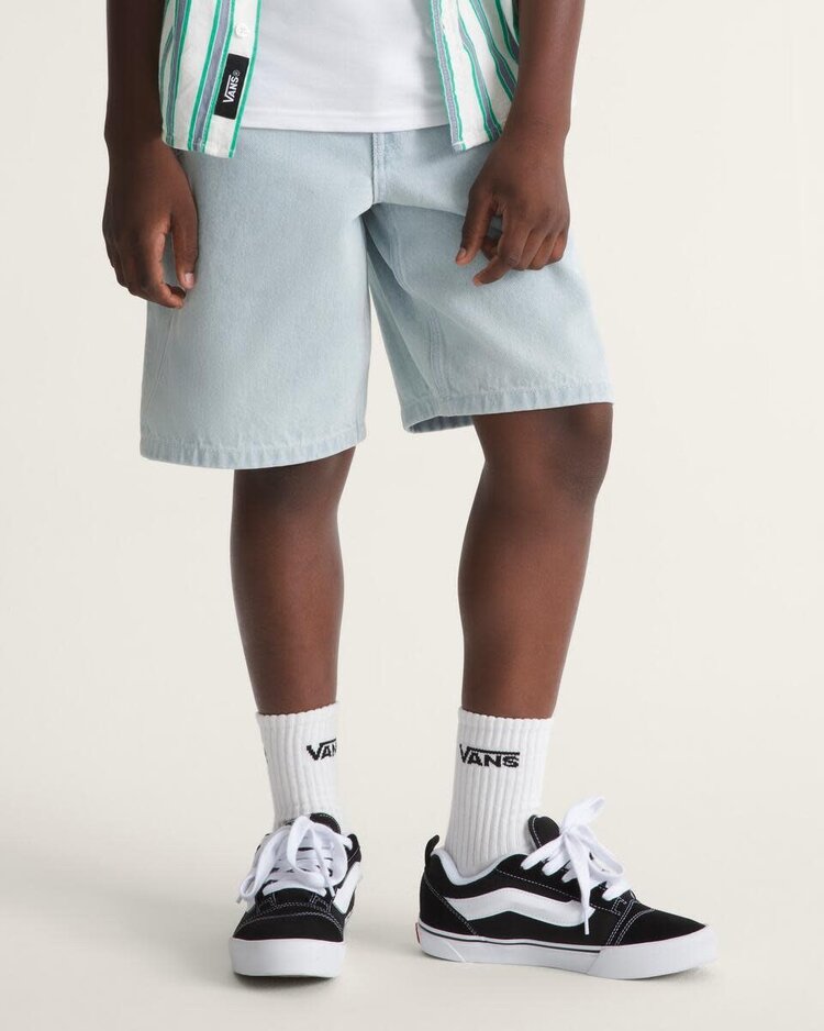 VANS VANS Kids Check-5 Baggy Denim Shorts Ice Blue