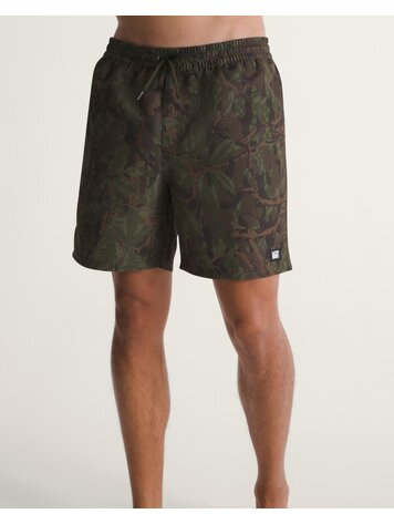 VANS VANS Primary II Elastic Printed Boardshorts Obsidian Fern Green