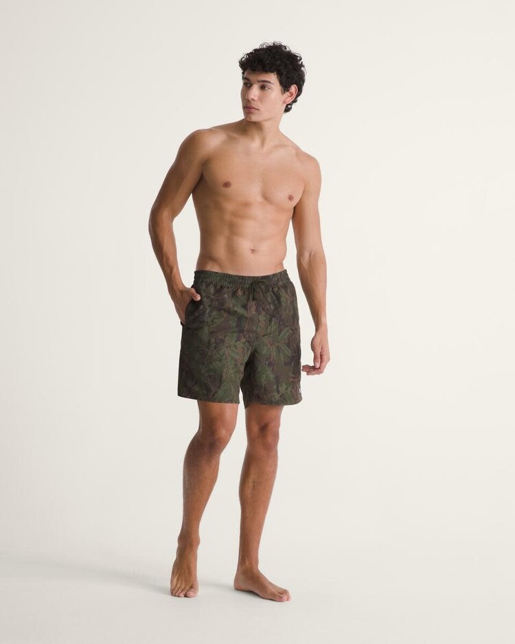 VANS VANS Primary II Elastic Printed Boardshorts Obsidian Fern Green