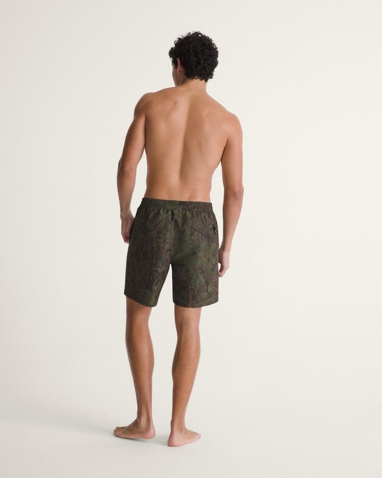 VANS VANS Primary II Elastic Printed Boardshorts Obsidian Fern Green