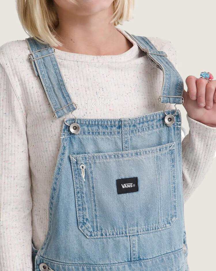 VANS VANS Kids Sirelle Denim Overalls Stonewash Blue