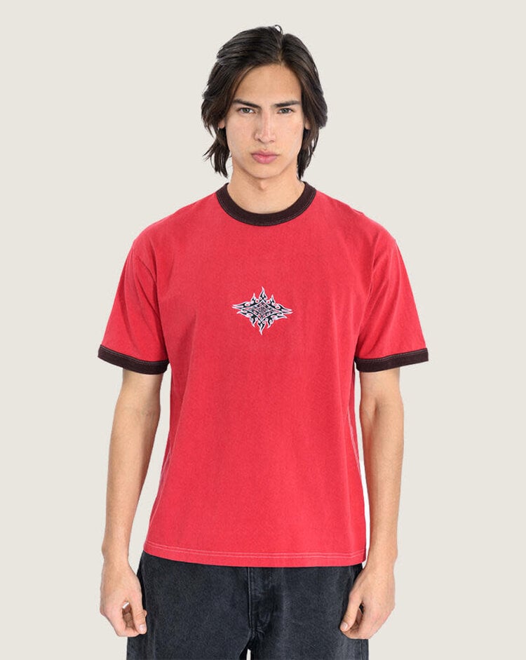 VANS VANS Flame Face T-Shirt Crimson Haze Red