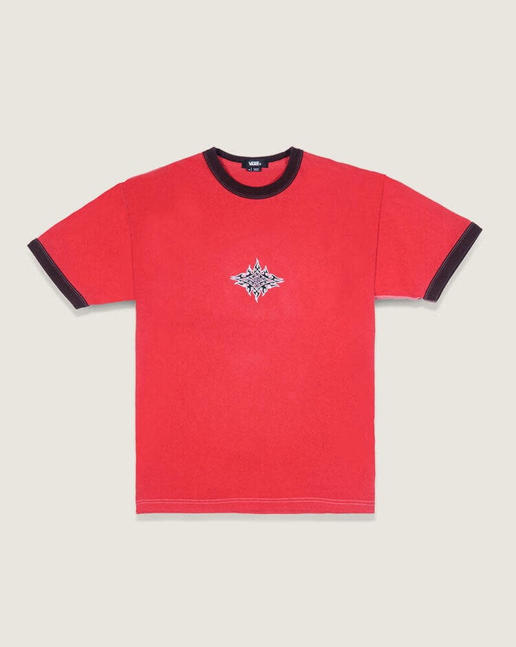 VANS VANS Flame Face T-Shirt Crimson Haze Red
