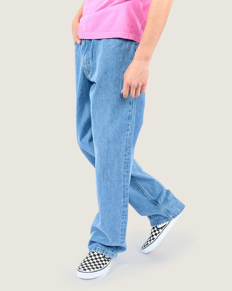 VANS VANS Kids Check-5 Loose Denim Pants Stonewash Blue