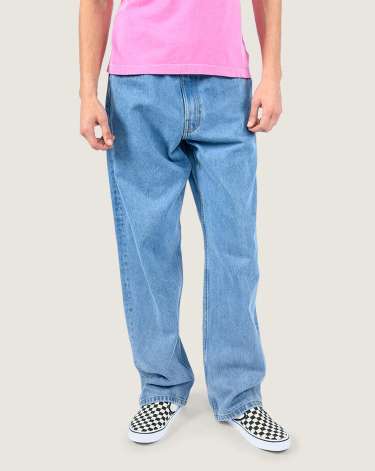 VANS VANS Kids Check-5 Loose Denim Pants Stonewash Blue