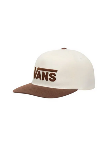 VANS VANS Drop V Logo Snapback Hat Vintage Cocoa Brown