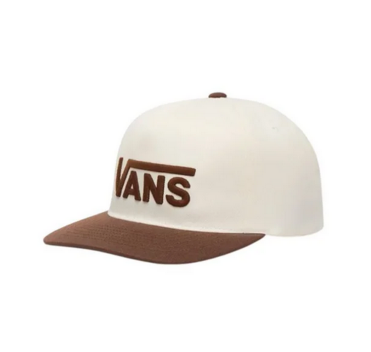 VANS VANS Drop V Logo Snapback Hat Vintage Cocoa Brown
