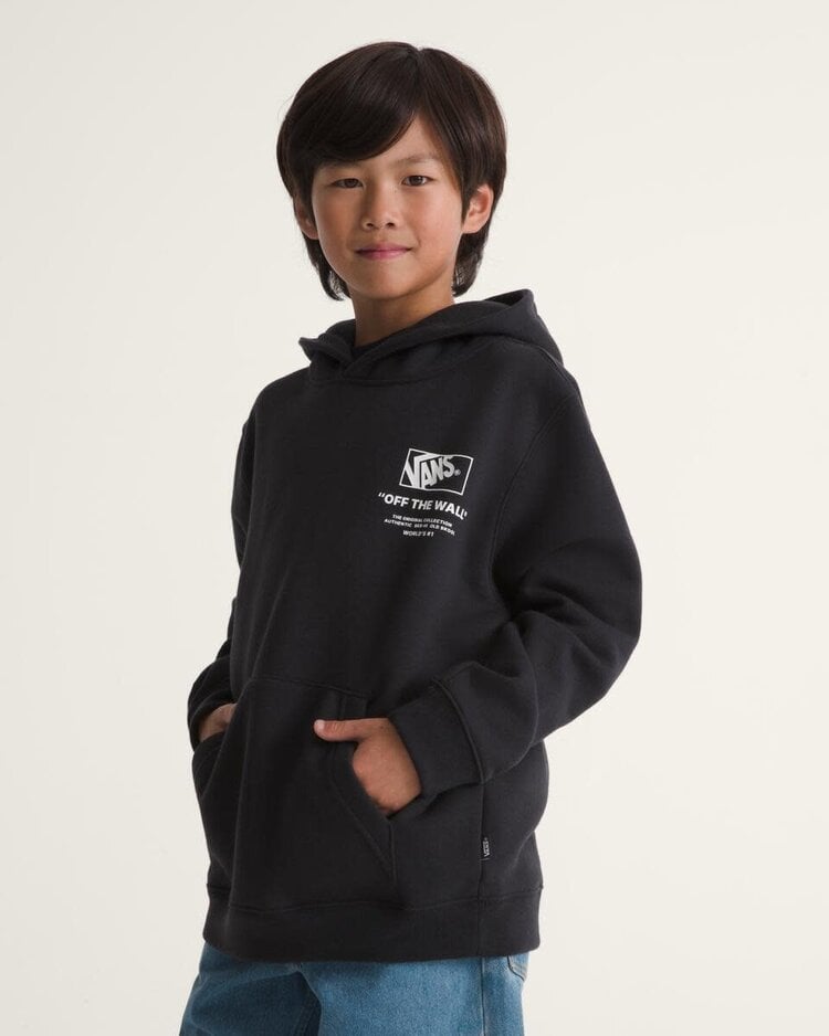 VANS VANS Kids Stacked Hi Pullover Hoodie Black / White