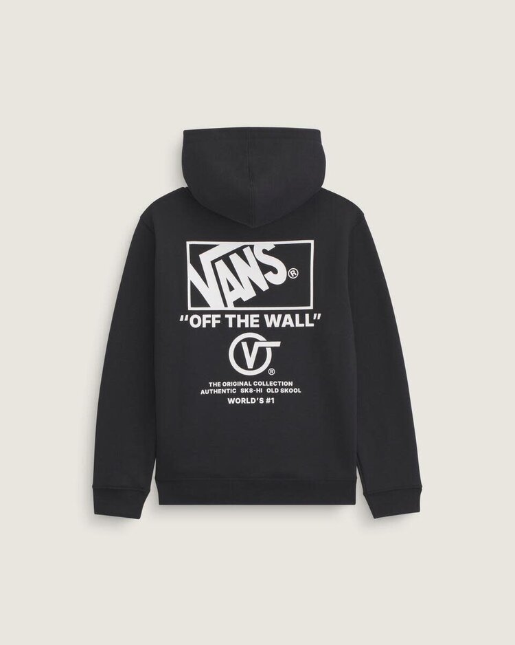 VANS VANS Kids Stacked Hi Pullover Hoodie Black / White
