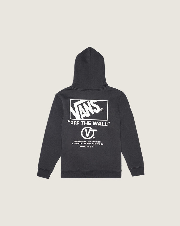 VANS VANS Kids Stacked Hi Pullover Hoodie Black / White