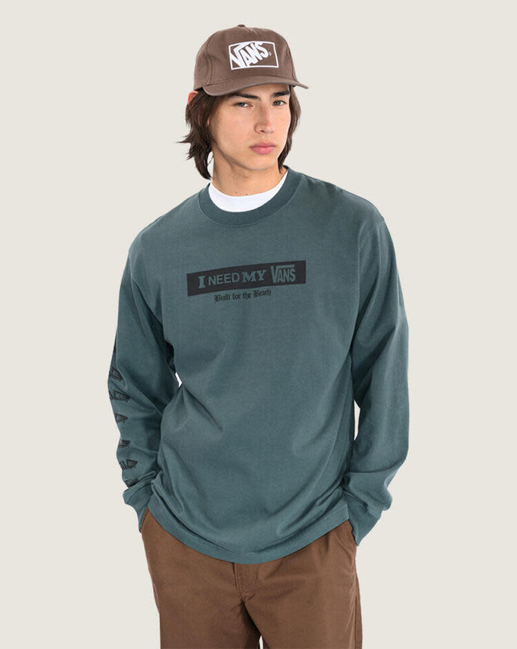 VANS VANS I Need My Long Sleeve T-Shirt Mossy Olive Green