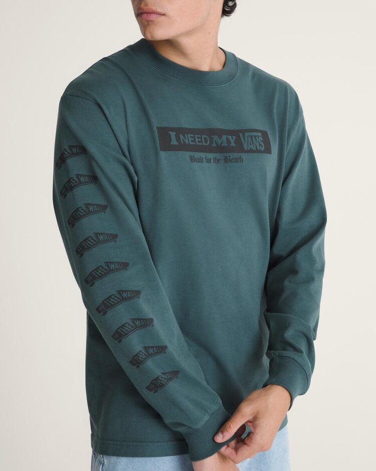 VANS VANS I Need My Long Sleeve T-Shirt Mossy Olive Green