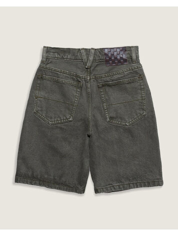 VANS VANS Kids Check-5 Baggy Denim Shorts Mossy Olive Green