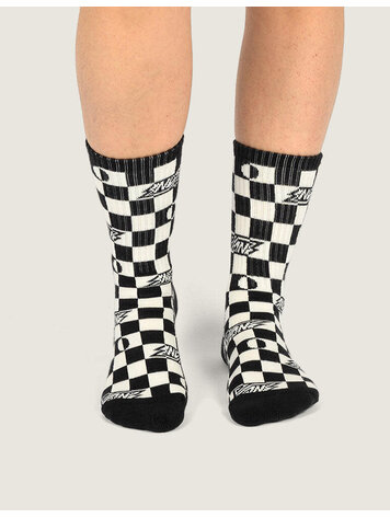 VANS VANS Kids Ticker Checkerboard Crew Socks Black