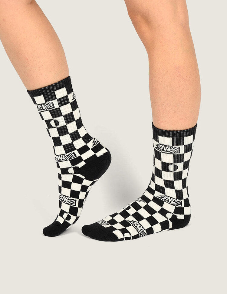 VANS VANS Kids Ticker Checkerboard Crew Socks Black