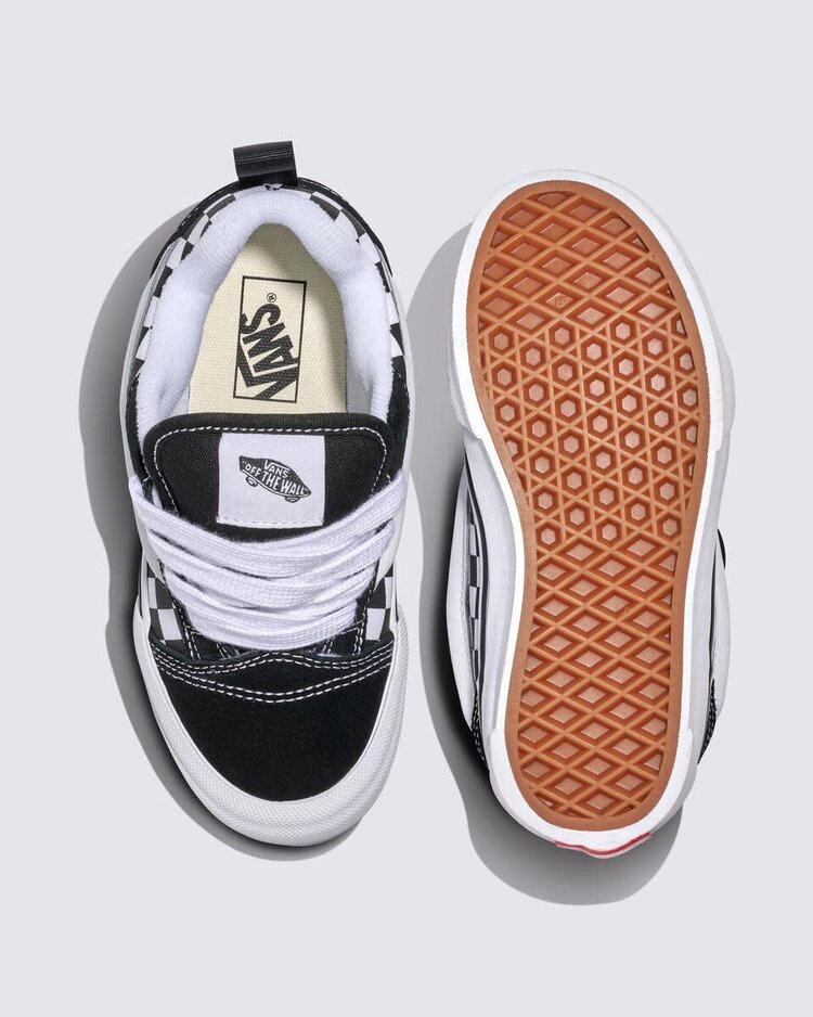 VANS VANS Big Kids Knu Skool Checkerboard Shoe Checkerboard Black / True White