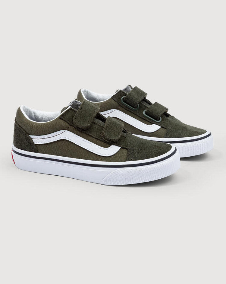 VANS VANS Little Kids Old Skool V Shoe Obsidian Fern Green