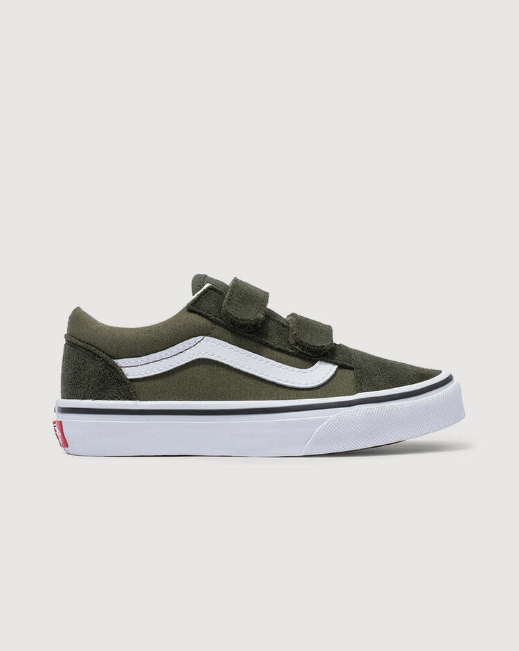 VANS VANS Little Kids Old Skool V Shoe Obsidian Fern Green